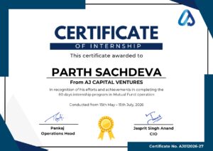PARTH SACHDEVA INTERNSHIP CERTIFICATE